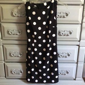 Black & White Polka Dot Dress Sz 4P
